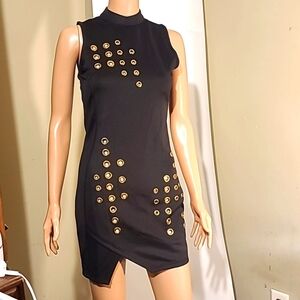 Love nation Mock Turtleneck Sleeveless Dress